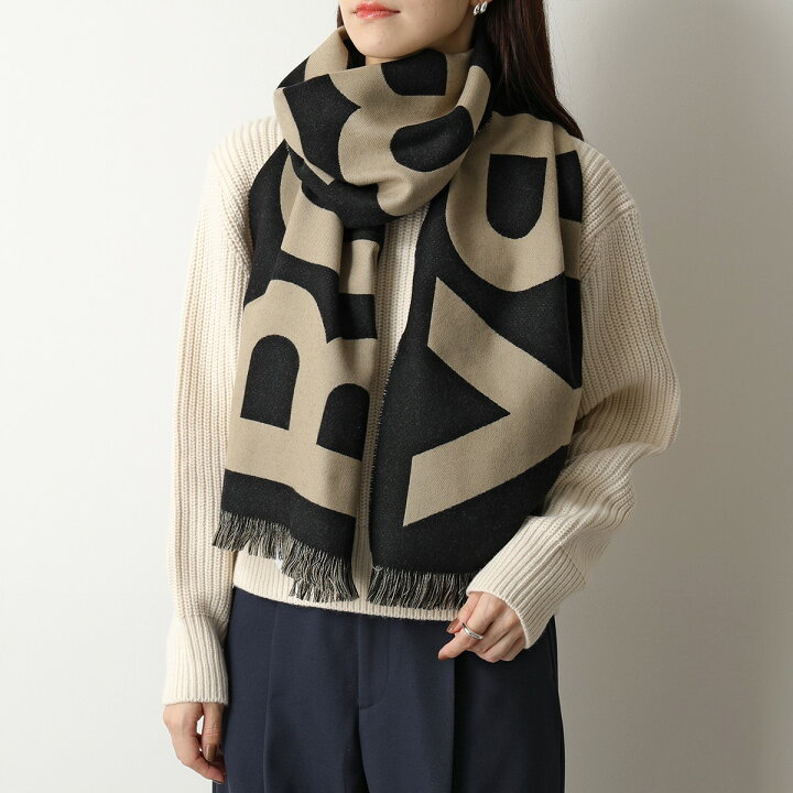 楽天市場】BURBERRY バーバリー 8035525 ロゴ ウール ジャカード 