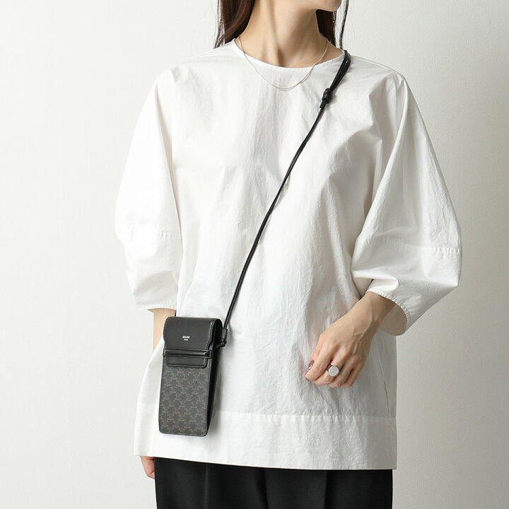 楽天市場】CELINE セリーヌ 10G332CQD.38SI Phone pouch with Flap 