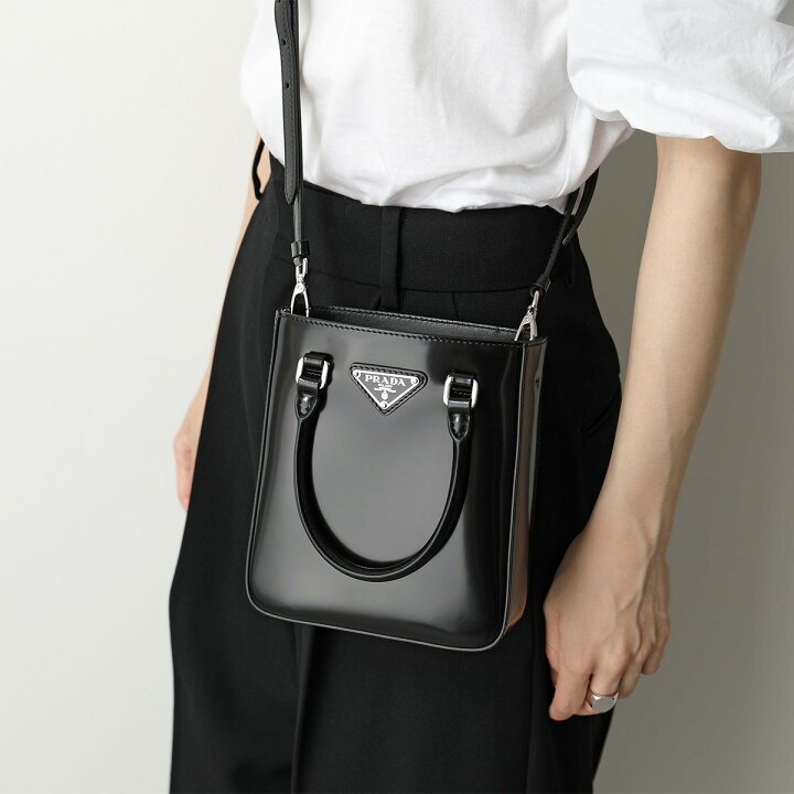 楽天市場】PRADA プラダ 1BA331 OOO ZO6 レザー スモール トートバッグ  