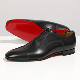 Christian Louboutin クリスチャンルブタン 1150376 GREGGO FLAT CALF グレゴ レザー シューズ レースアップ ストレートチップ 靴 BK01/BLACK メンズ【cp_ten】