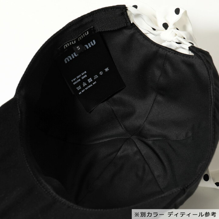 楽天市場】MIUMIU ミュウミュウ 5HC256 2DOQ コットン ベースボール 