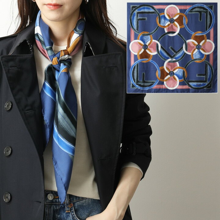 楽天市場】FENDI フェンディ FXT091 A6DP W FOULARD/WOVEN シルク 