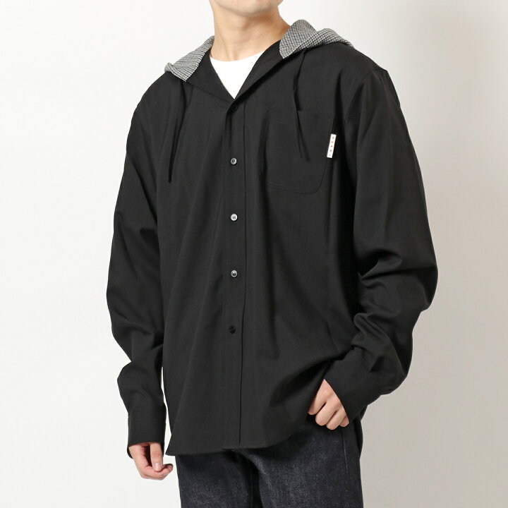楽天市場】MARNI マルニ CUMU0195RR TW839 フード付き 長袖 シャツ 胸 