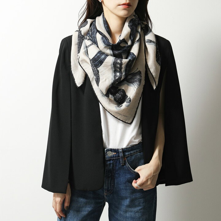 楽天市場 Hermes エルメス t Carre H 100 カラー4色 カレ カシミヤシルク カシシル ストール マフラー ケース付き レディース メンズ インポートセレクト Musee