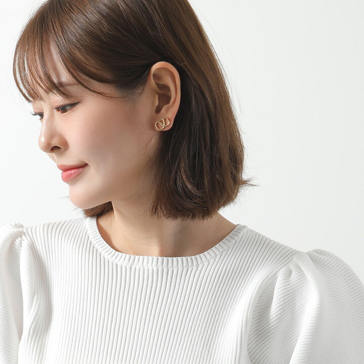 楽天市場】VALENTINO ヴァレンティノ ピアス 5W2J0G76MET レディース V  