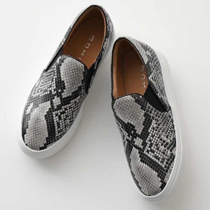 楽天市場】MOHI モヒ 608 1 MAMBA パイソン柄 レザー スリッポン  