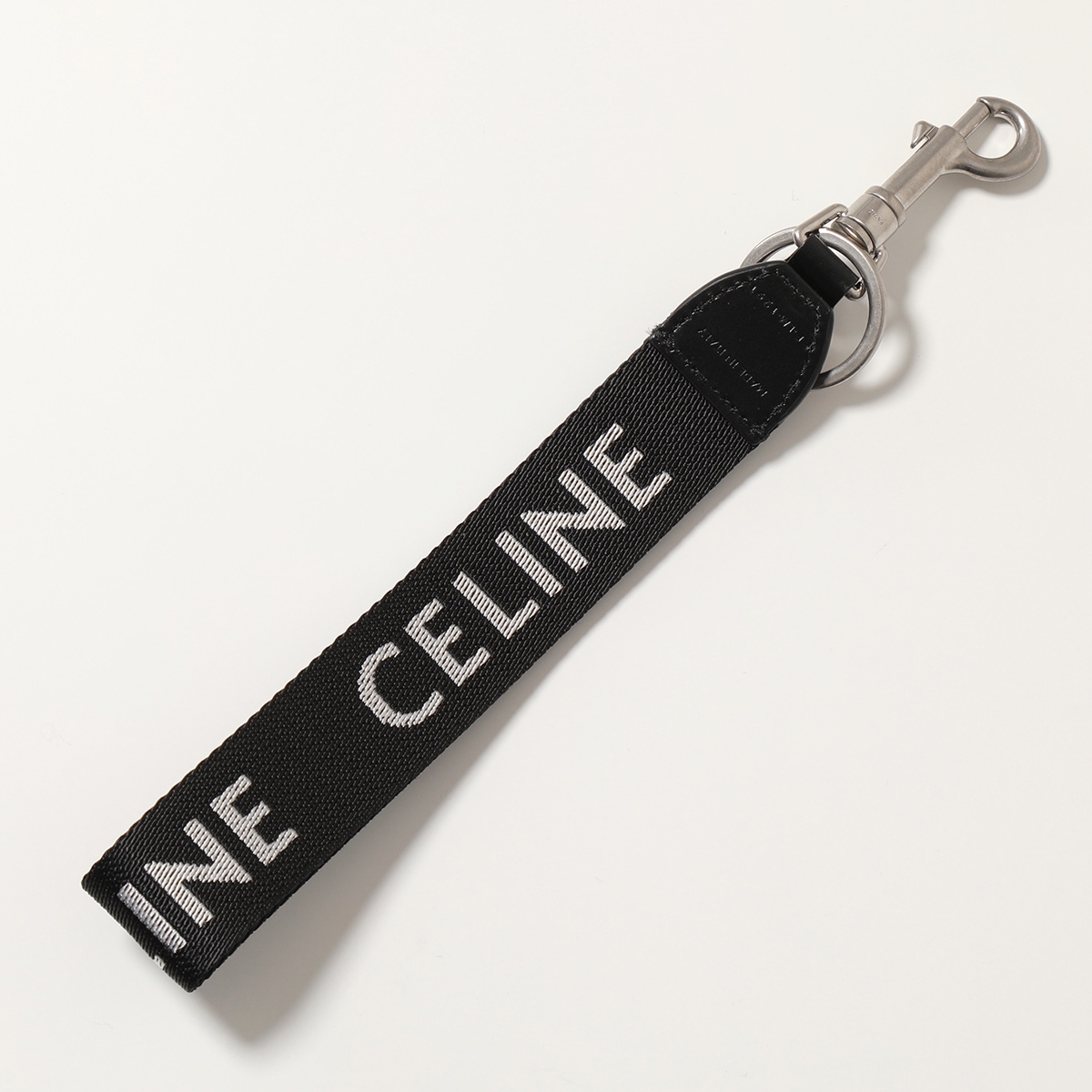 CELINE セリーヌ 49I272DMV.38SI ジャガードロゴ キーホルダー キーリング チャーム Black メンズ レディース |  インポートセレクト musee