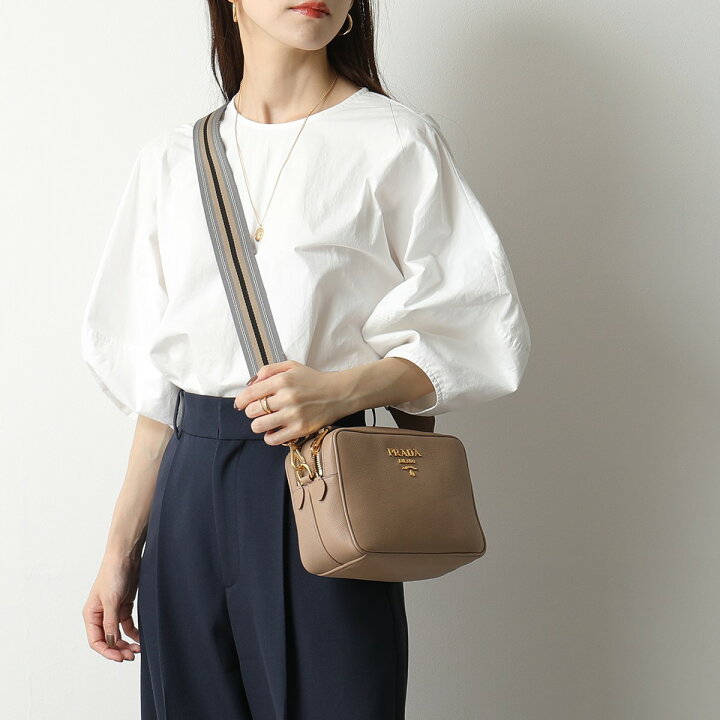 楽天市場】PRADA プラダ 1BH082 NOM 2BBE レザー ショルダーバッグ  