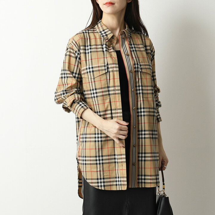 楽天市場】BURBERRY バーバリー 8022285 ロング丈 長袖シャツ  