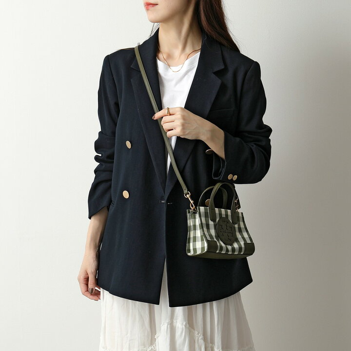 楽天市場】TORY BURCH トリーバーチ 84371 ELLA GINGHAM MICRO TOTE 