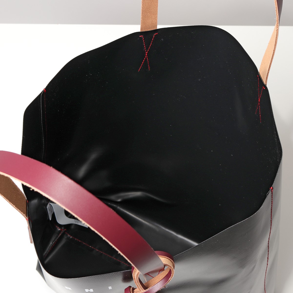 MARNI マルニ SHMQ0000A3 P3572 PVC TRIBECA バーチカル ショッピングバッグ トートバッグ 鞄 Z3O03 レディース  | インポートセレクト musee