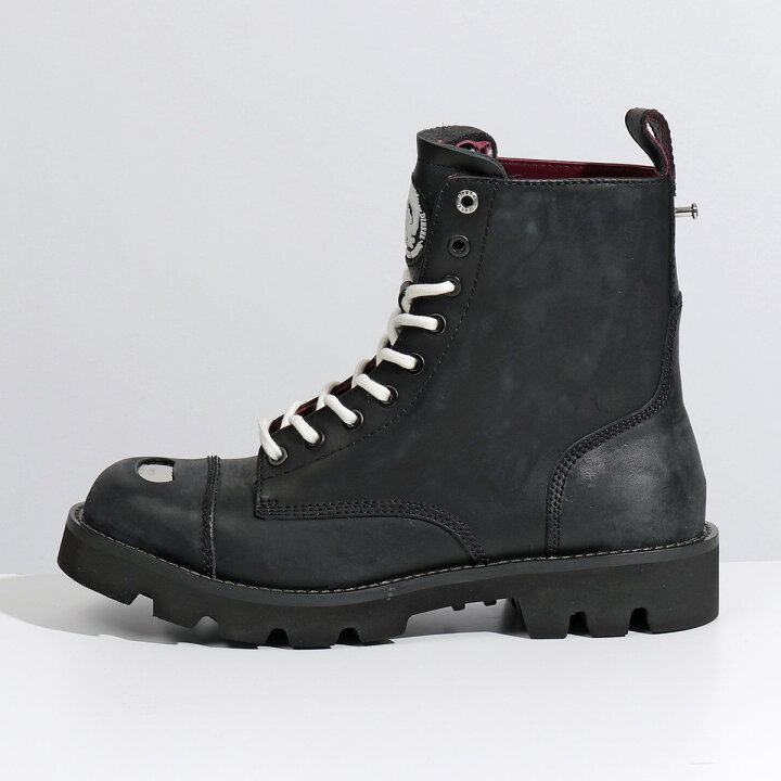 楽天市場 Diesel ディーゼル ブーツ メンズ Y P3853 D Konba Cb Boots T8013 Black コンバ アンクル ブーツ レザー レースアップ インポートセレクト Musee