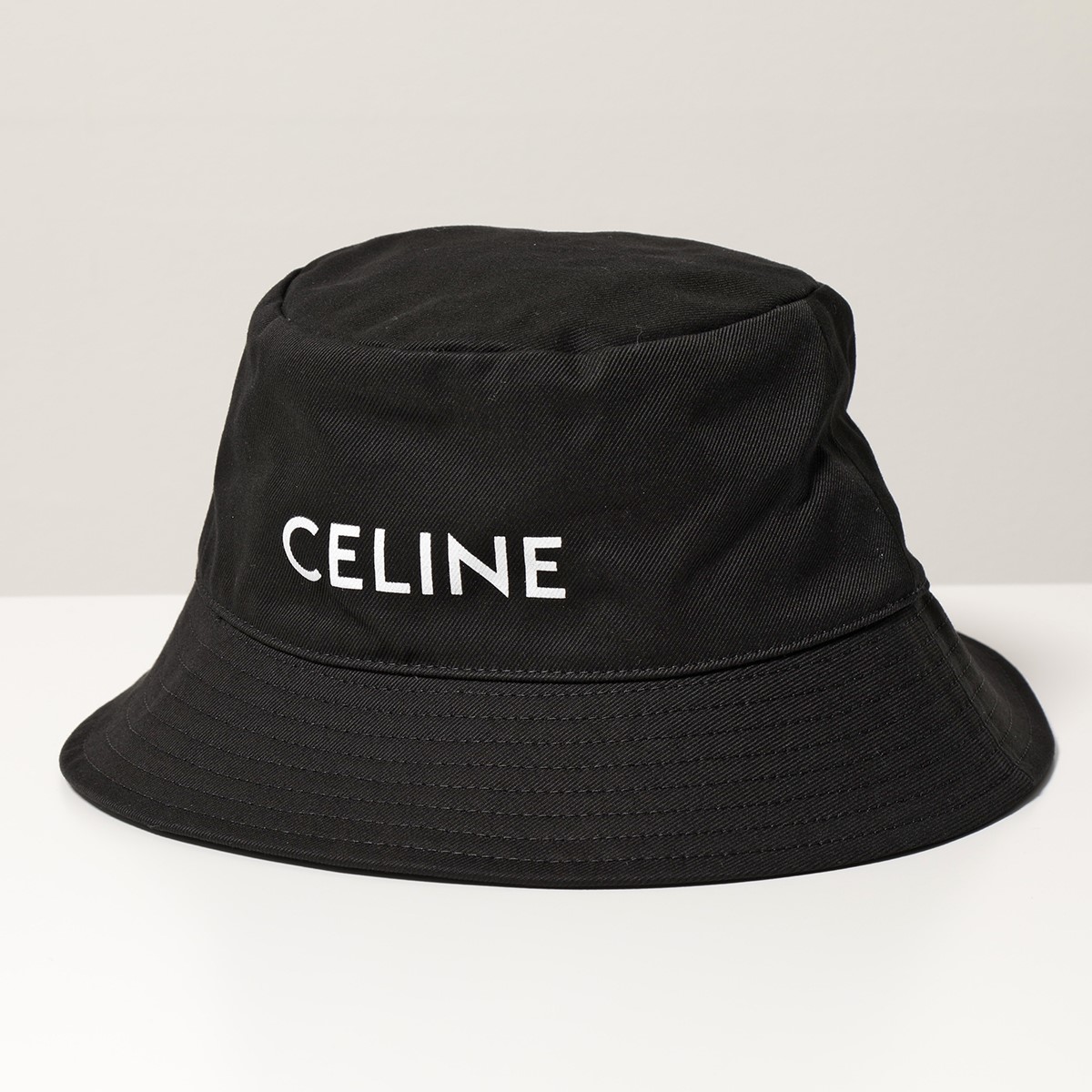 CELINE セリーヌ バケットハット メンズ 2AU5B 968P 38UB 帽子 コットン ロゴ | インポートセレクト musee