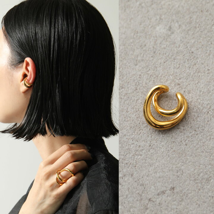 Charlotte CHESNAIS 金色片耳イヤークリップ 