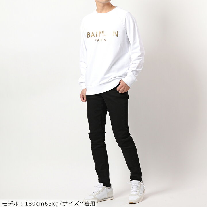 楽天市場】BALMAIN バルマン クルーネック スウェット メンズ WH1JQ005 