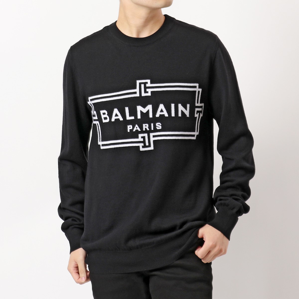 BALMAIN ウール ニット セーター-