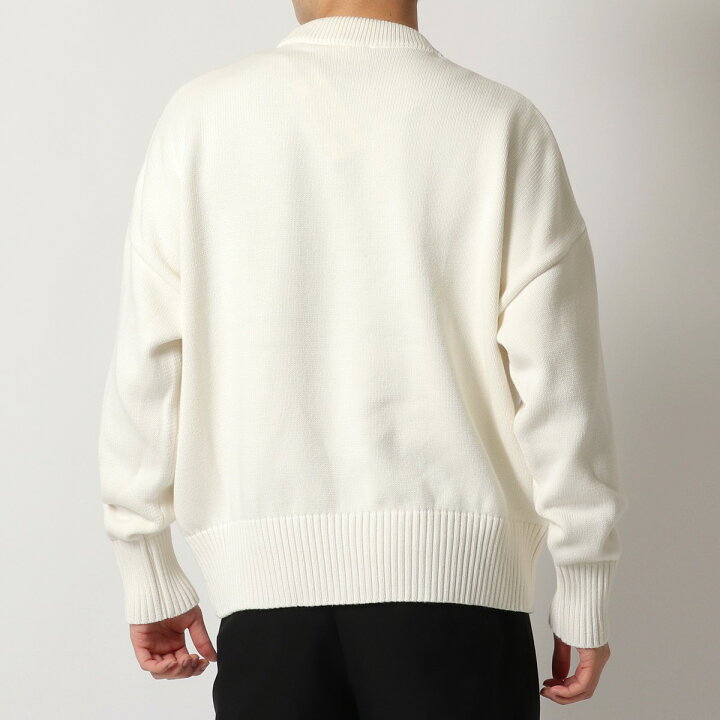 楽天市場】ami alexandre mattiussi アミ アレクサンドルマテュッシ ニット セーター A21HK009.016 メンズ クルーネック ハートロゴ ウール混コットン 長袖 100/WHITE : インポートセレクト musee