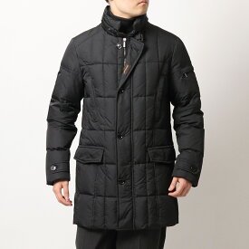 MOORER ムーレー ダウンコート SP VALENTE KM ヴァレンテ メンズ ベルトハイネック シングルブレスト ダウンジャケット NERO