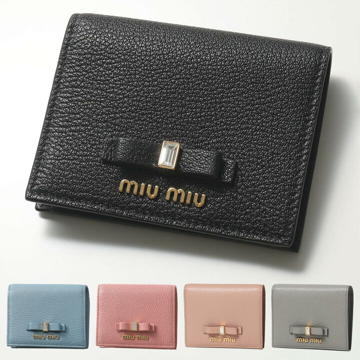 楽天市場】MIUMIU ミュウミュウ 二つ折り財布 MADRAS FIOCCO 5MV204  