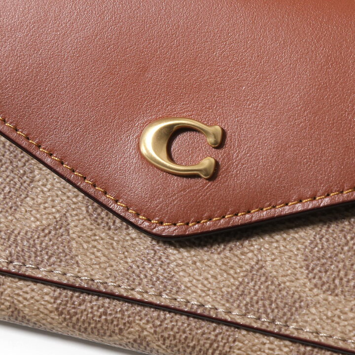 楽天市場】COACH コーチ 二つ折り長財布 WYN SOFT ウィン ソフト C2327 