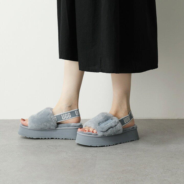 UGG アグ DISCO SLIDE ディスコスライド ファーサンダル - サンダル