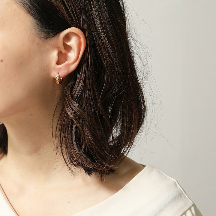 楽天市場】TORY BURCH トリーバーチ フープ ピアス SERIF-T ENAMEL 