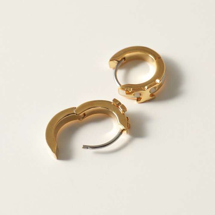 楽天市場】TORY BURCH トリーバーチ フープ ピアス SERIF-T ENAMEL 
