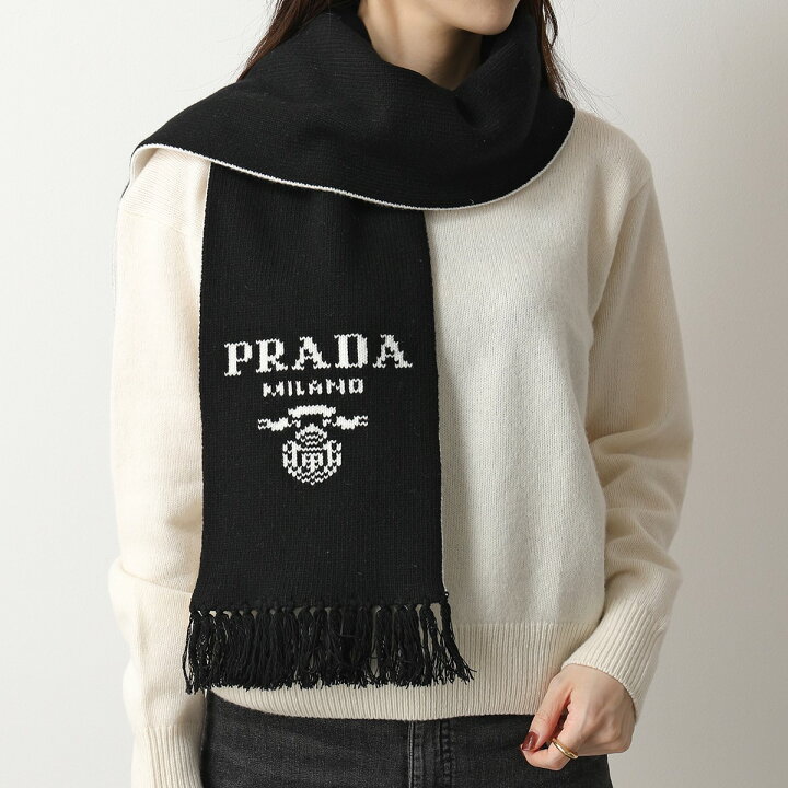 楽天市場】PRADA プラダ マフラー UMS392 1YMW F0002 レディース  
