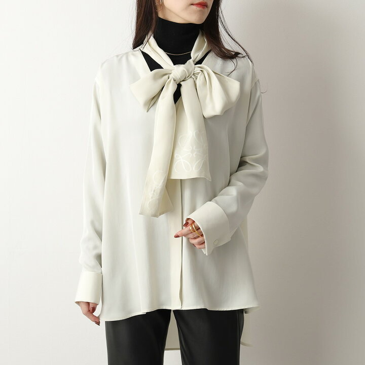 楽天市場】LOEWE ロエベ 長袖シャツ S359337XCR レディース シルク  