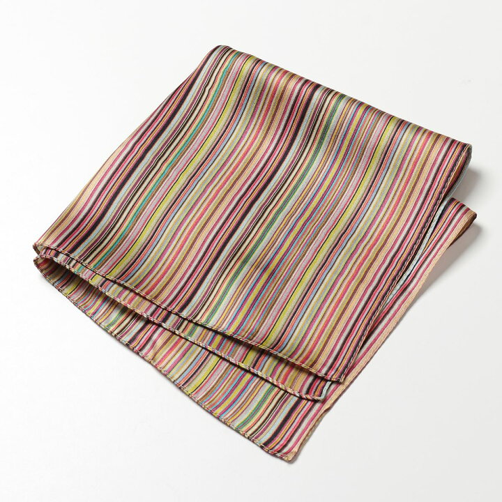 楽天市場 Paul Smith ポールスミス ポケットチーフ M1a 306d As02 メンズ シルク スカーフ 34 33 マルチストライプ 92 インポートセレクト Musee