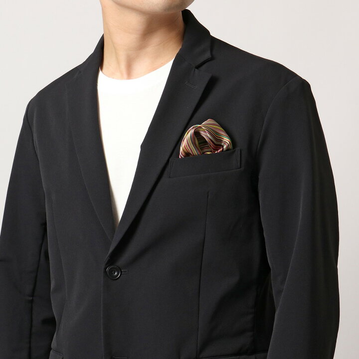 楽天市場 Paul Smith ポールスミス ポケットチーフ M1a 306d As02 メンズ シルク スカーフ 34 33 マルチストライプ 92 インポートセレクト Musee