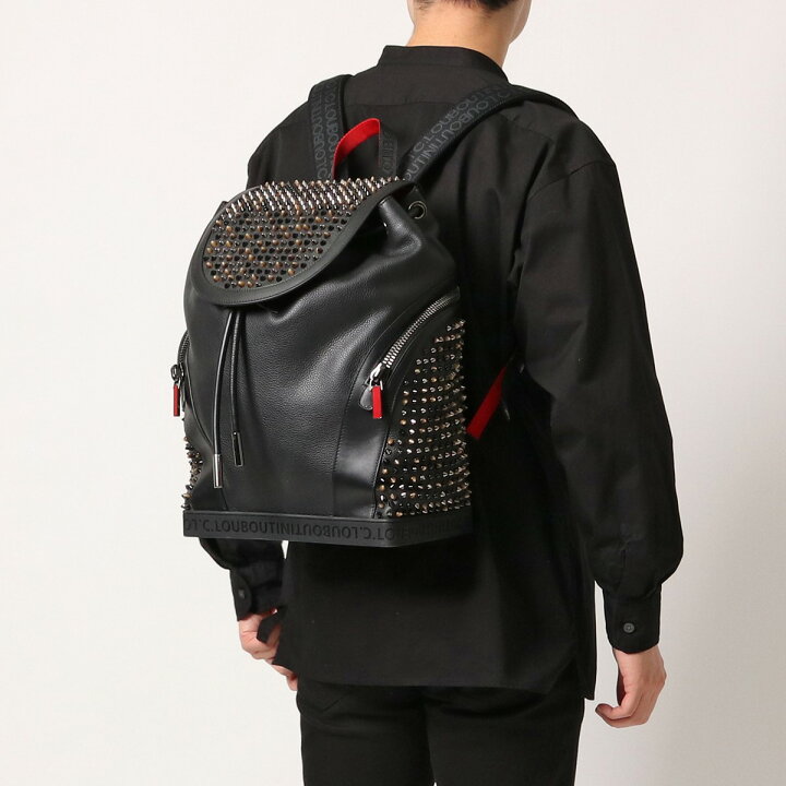 楽天市場 Christian Louboutin クリスチャンルブタン バックパック Explorafunk S メンズ スタッズ リュック ショルダーストラップ付き 鞄 B556 インポートセレクト Musee