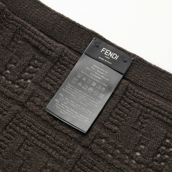 楽天市場】FENDI フェンディ マフラー FXS701 AH7L メンズ カシミヤ混 