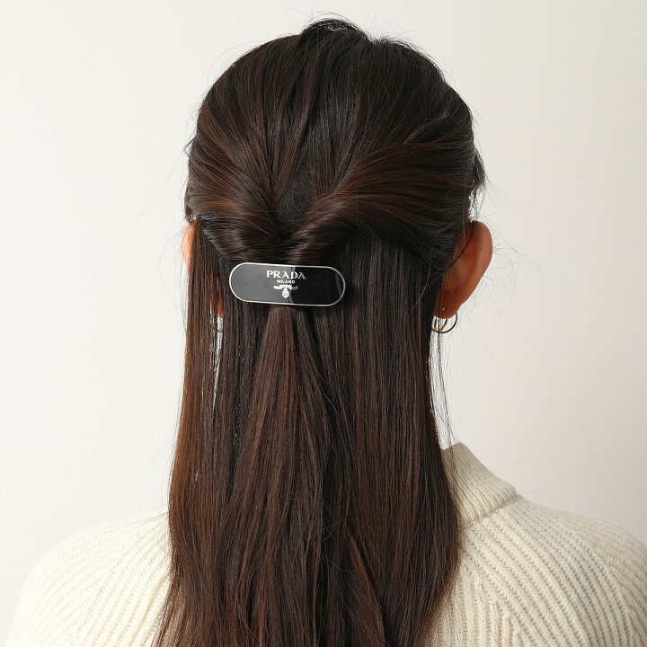 楽天市場】PRADA プラダ バレッタ 1IF022 2BA6 F0002 レディース ヘア  