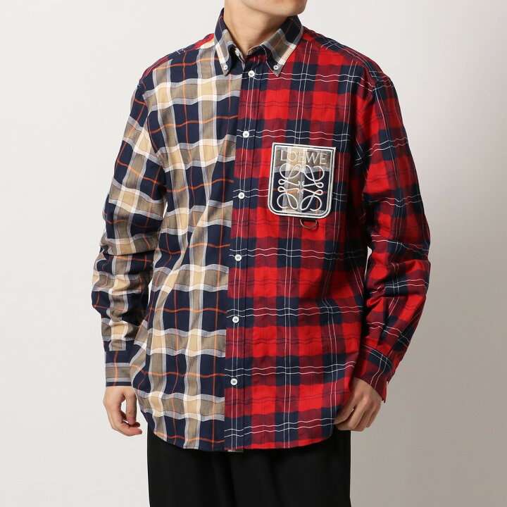 楽天市場】LOEWE ロエベ 長袖シャツ H526Y05W35 メンズ パッチワーク  