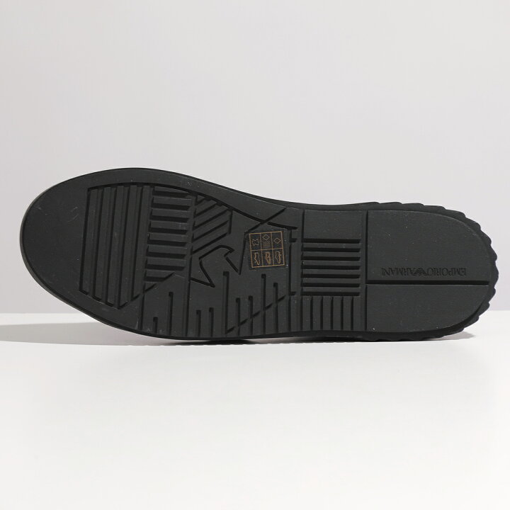 EMPORIO ARMANI エンポリオアルマーニ スニーカー X4X558 XN012 メンズ レザー ローカット シューズ ロゴ 靴 00002/BLACK インポートセレクト musee エンポリオアルマーニ ブーツ x4m355
