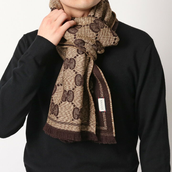 楽天市場】GUCCI グッチ マフラー 625898 4G059 メンズ スカーフ GG 