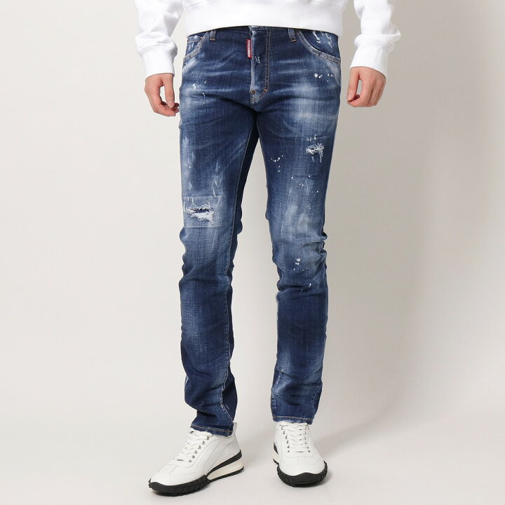 楽天市場】DSQUARED2 ディースクエアード ジーンズ Cool Guy Jeans S79LA0039 S30342 メンズ デニム ICON  スプレープリント スリム ストレート 470 : インポートセレクト musee