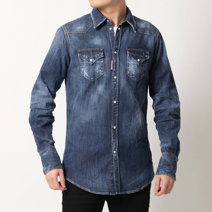 楽天市場】DSQUARED2 ディースクエアード デニムシャツ Classic  