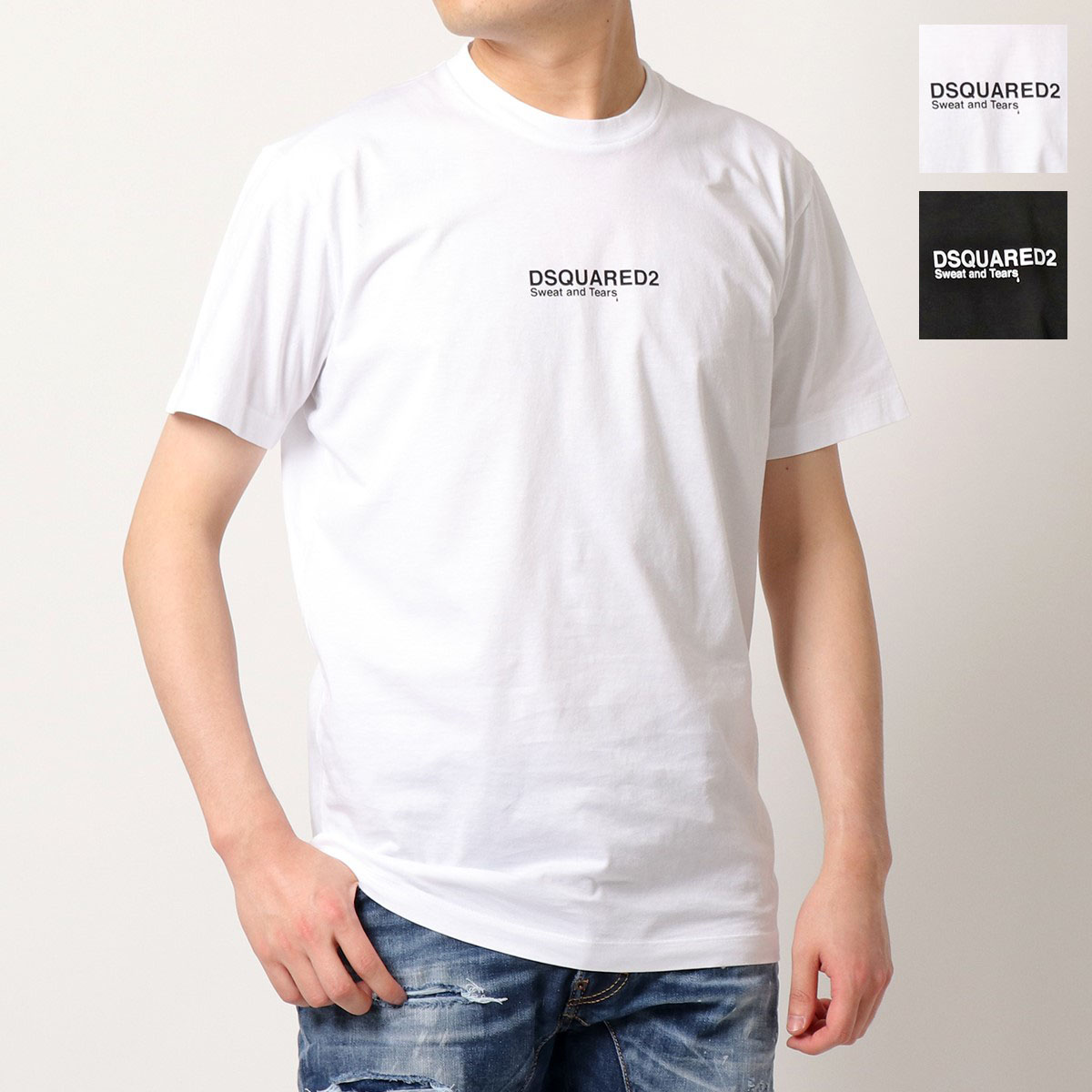 DSQUARED2 ディースクエアード 半袖 Tシャツ Mini Logo Cool T-Shirt S74GD0946 S23009 メンズ  クルーネック カットソー ロゴT コットン 100 | インポートセレクト musee