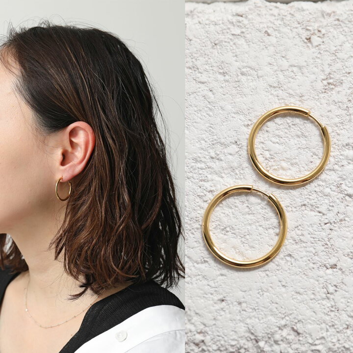 楽天市場】 MARIA BLACK マリアブラック フープ ピアス Senorita 20  