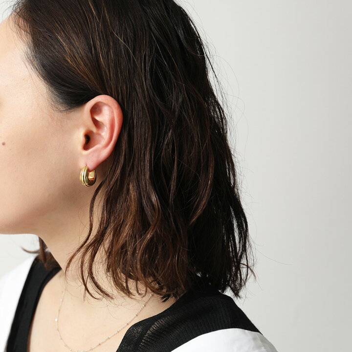 楽天市場】TOMWOOD トムウッド ピアス Ice Hoop Small Line Gold 