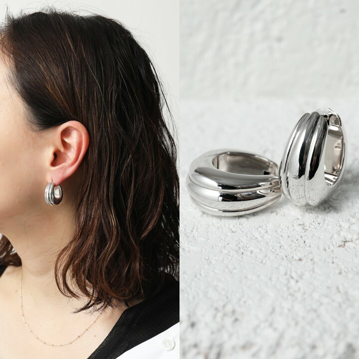 楽天市場】TOMWOOD トムウッド ピアス Ice Hoop Medium Line アイス  