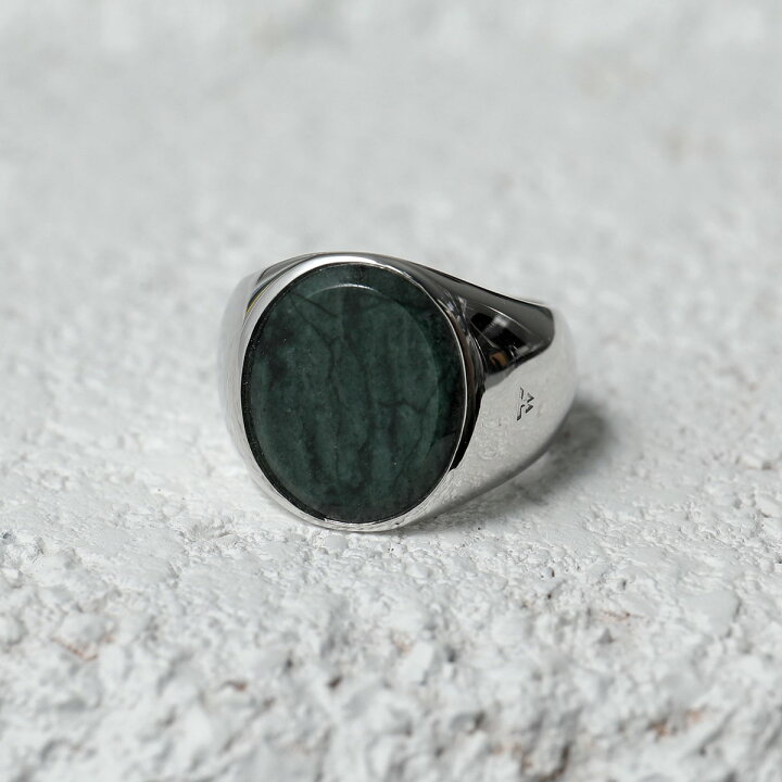 楽天市場】TOMWOOD トムウッド リング レディース Oval Green Marble 