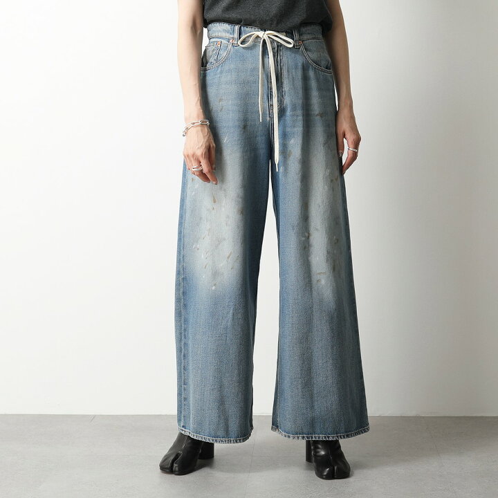 楽天市場】MM6 エムエムシックス メゾンマルジェラ ワイドデニムパンツ  