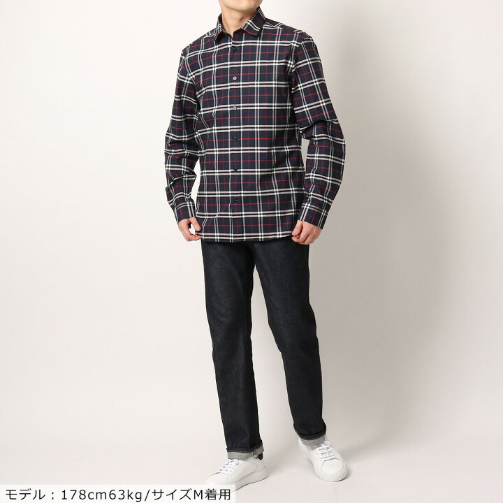 楽天市場】BURBERRY バーバリー 長袖 シャツ 8018640 メンズ チェック 