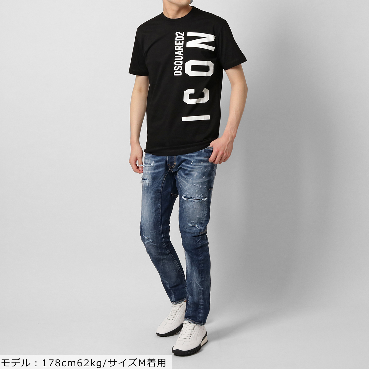 DSQUARED2 ディースクエアード ロゴ Tシャツ メンズ S79GC0044 Icon Cool T-Shirt オレンジ 半袖 クルー