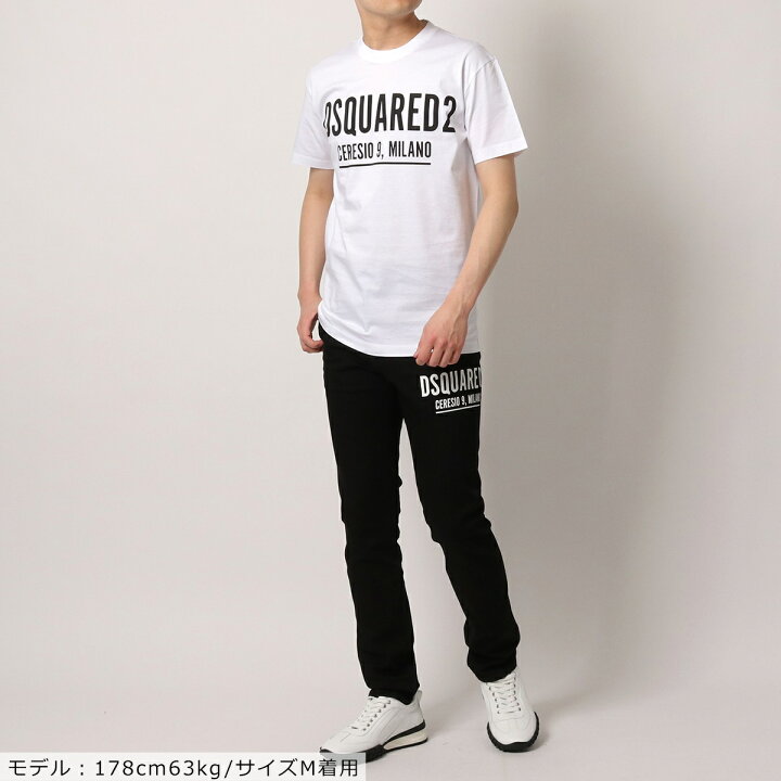 T-shirt Dsquared2 Ceresio S71GD1058 – Coton, Coupe Semi-ajustée, Logo, Homme