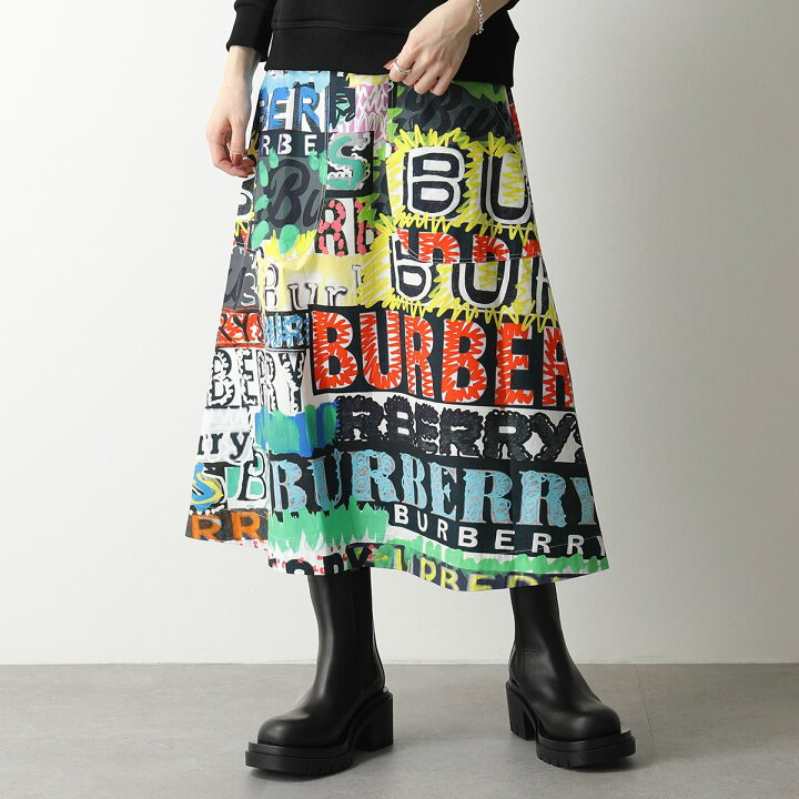 楽天市場】BURBERRY バーバリー フレアスカート 8001664 レディース  