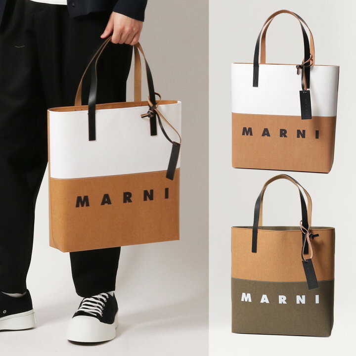 楽天市場】MARNI マルニ トートバッグ SHMPQ10A09 P4568 メンズ 